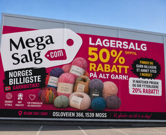 GARNUTSALG - MEGASALG - NORGES BILIGSTE PRISER